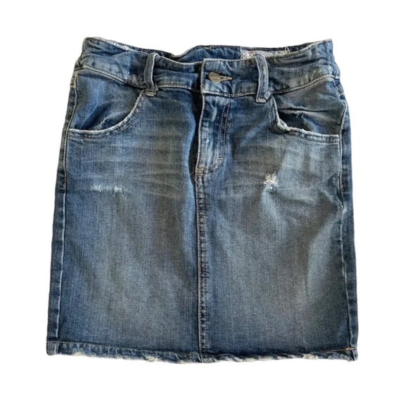 Siwy Denim Dani Distressed Mini Skirt size 28” Waist - Picture 2 of 7